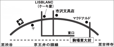 稽古場の地図