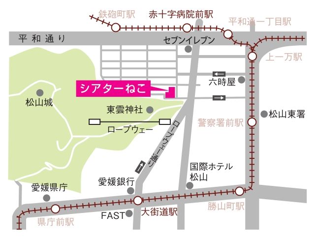 シアターねこの地図